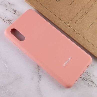 Чохол Silicone Cover Full Protective (AA) для Samsung Galaxy A02 Рожевий / Pudra