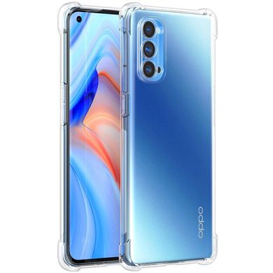 TPU чехол GETMAN Ease logo усиленные углы Full Camera для Oppo Reno 4 Pro 5G Бесцветный (прозрачный)