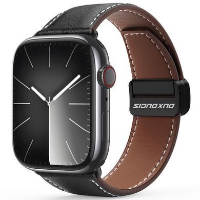 Ремешок Dux Ducis Genuine Leather для Apple Watch 38/40/41/42mm(ser.10) Black