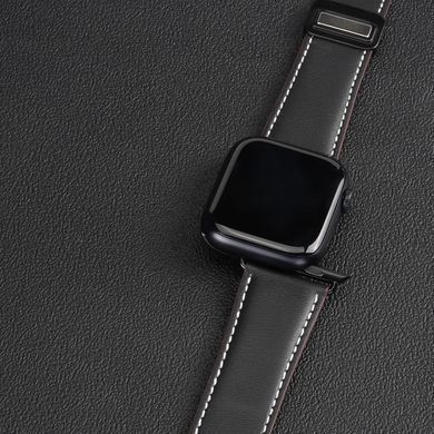 Ремешок Dux Ducis Genuine Leather для Apple Watch 38/40/41/42mm(ser.10) Black