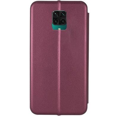 Шкіряний чохол-книжка Classy для Xiaomi Redmi Note 9s / Note 9 Pro / Note 9 Pro Max Бордовий