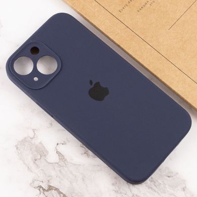 Чехол Silicone Case Full Camera Protective (AA) для Apple iPhone 15 Plus (6.7") Темно-синий / Midnight blue