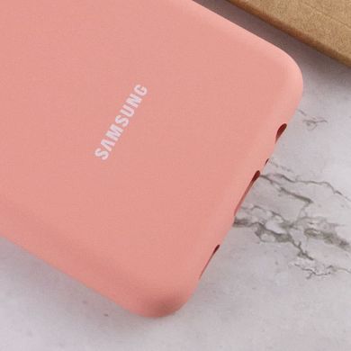 Чехол Silicone Cover Full Protective (AA) для Samsung Galaxy A02 Розовый / Pudra