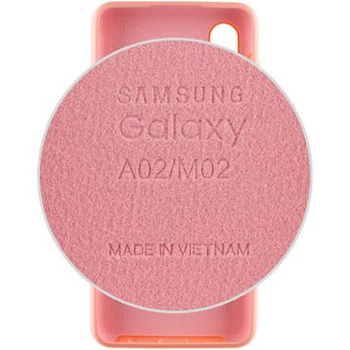 Чохол Silicone Cover Full Protective (AA) для Samsung Galaxy A02 Рожевий / Pudra