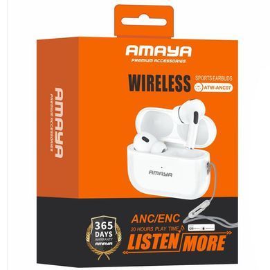 Беспроводные TWS наушники Amaya ANC07 ANC+ENC White