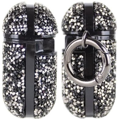 TPU чохол Bling World Rock Diamond для навушників AirPods 1/2 Чорний