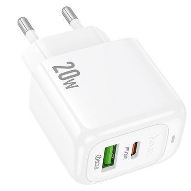 СЗУ Hoco CS54A Surplus PD20W+QC3.0 (1USB-A/1C) White