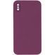 Чехол Silk Square Full Camera Protective (AA) NO LOGO для Apple iPhone X / XS (5.8") Бордовый / Maroon фото 1