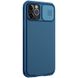 Карбоновая накладка Nillkin Camshield (шторка на камеру) для Apple iPhone 13 Pro (6.1") Синий / Blue фото 3
