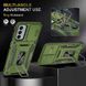 Ударопрочный чехол Camshield Army Ring для Samsung Galaxy A25 5G Оливковый / Army Green фото 2