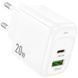 СЗУ Hoco CS54A Surplus PD20W+QC3.0 (1USB-A/1C) White фото 4