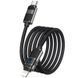 Дата кабель Hoco U137 Line with display Type-C to Lightning 27W (1.2m) Black фото 5