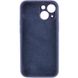 Чехол Silicone Case Full Camera Protective (AA) для Apple iPhone 15 Plus (6.7") Темно-синий / Midnight blue фото 2