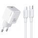 СЗУ Usams US-CC186 PD30W (1USB-C) + кабель Type-C to Lightning White фото 1