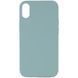 Чехол Silicone Case Full Protective (AA) NO LOGO для Apple iPhone XS Max (6.5") Бирюзовый / Turquoise