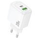 СЗУ Hoco CS54A Surplus PD20W+QC3.0 (1USB-A/1C) White фото 1