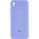 Чохол Silicone Cover Lakshmi Full Camera (AAA) with Logo для Xiaomi Redmi 9A Бузковий / Dasheen