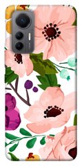 Чехол itsPrint Акварельные цветы для Xiaomi 12 Lite