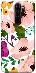 Чехол itsPrint Акварельные цветы для Xiaomi Redmi Note 8 Pro