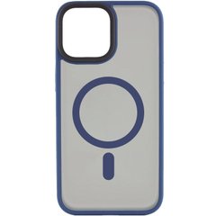 TPU+PC чохол Metal Buttons with MagSafe для Apple iPhone 15 (6.1") Синій