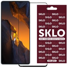 Захисне скло SKLO 3D (full glue) для Xiaomi Poco X5 Pro 5G / Note 12 Pro 5G /12 Pro+ 5G Чорний