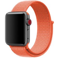 Ремінець Nylon для Apple watch 42mm/44mm/45mm/49mm Помаранчевий / Orange