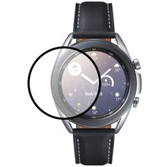 Полимерная пленка 3D (full glue) (тех.пак) для Samsung Galaxy Watch 3 41mm Черный