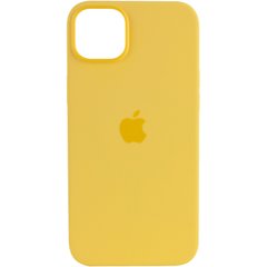 Чехол Silicone case (AAA) full with Magsafe для Apple iPhone 14 Pro (6.1") Желтый / Sunglow