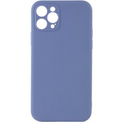 Силиконовый чехол Candy Full Camera для Apple iPhone 12 Pro (6.1") Голубой / Mist blue
