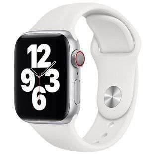 Силиконовый ремешок для Apple Watch 38/40/41/42mm(ser.10) Белый / White