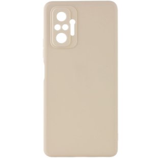 Силиконовый чехол Candy Full Camera для Xiaomi Redmi Note 10 Pro / 10 Pro Max Бежевый / Antigue White