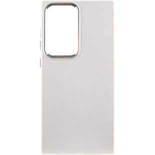 Уцінка Шкіряний чохол Bonbon Leather Metal Style для Samsung Galaxy S23 Ultra Естетичний дефект / Білий / White