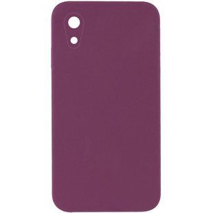 Чехол Silk Square Full Camera Protective (AA) NO LOGO для Apple iPhone XR (6.1") Бордовый / Maroon