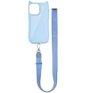 Чехол TPU GETMAN Cat with straps для Apple iPhone 13 Pro Max (6.7") Blue