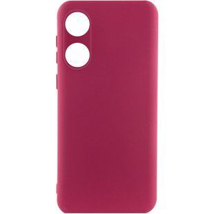 Чехол Silicone Cover Lakshmi Full Camera (AAA) для Oppo A78 4G Бордовый / Plum