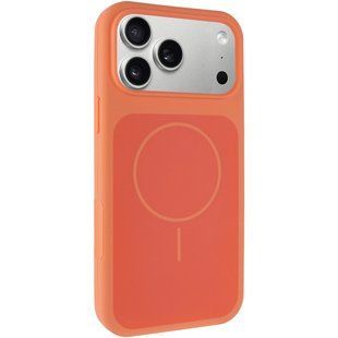 Чохол Silk Duo Color (AA) NO LOGO with Magnetic Fit для Apple iPhone 17 Pro / 18 Pro (6.3") Orange