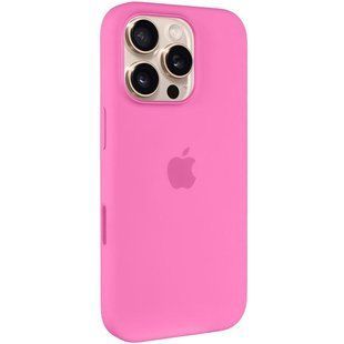 Чехол Silicone case (AAA) with Magsafe and Animation (button) для Apple iPhone 16 Pro Max (6.9") Peony