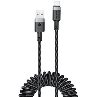 Дата кабель Acefast C14-04 USB to Type-C 3A (1.2m) Black