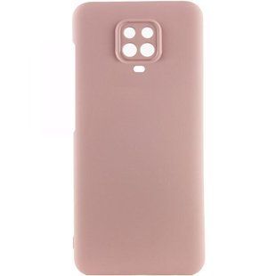 Чехол Silicone Cover Lakshmi Full Camera (AAA) для Xiaomi Redmi Note 9s / Note 9 Pro /Note 9 Pro Max Розовый / Pink Sand