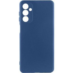 Чохол TPU GETMAN Liquid Silk Full Camera для Samsung Galaxy M34 5G Синій / Navy Blue