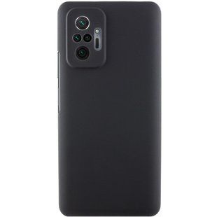 Чехол Silicone Cover Lakshmi Full Camera (AAA) для Xiaomi Redmi Note 10 Pro / 10 Pro Max Черный / Black