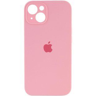 Чохол Silicone Case Full Camera Protective (AA) для Apple iPhone 15 (6.1") Рожевий / Light pink