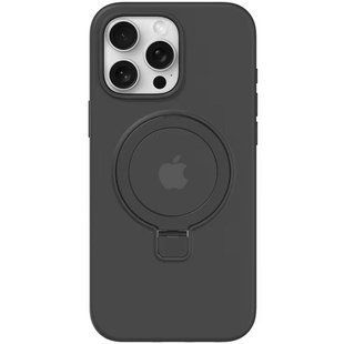 Чехол Silicone Case Full Protective with Ring для Apple iPhone 12 Pro Max (6.7") Black