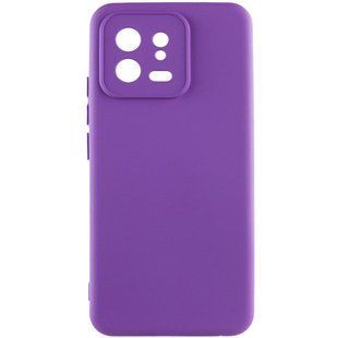 Чехол TPU GETMAN Liquid Silk Full Camera для Xiaomi 13 Фиолетовый / Purple