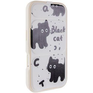 Чохол TPU Panel Stand для Apple iPhone 17 Pro Max (6.9") Black Cat