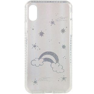 TPU+Glass чохол Aurora Space для Apple iPhone XS Max (6.5") Райдуга