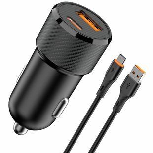 АЗУ Amaya ACC-14C PD15W+QC3.0 total 35W (1USB-A/1C) + кабель USB to Type-C Black