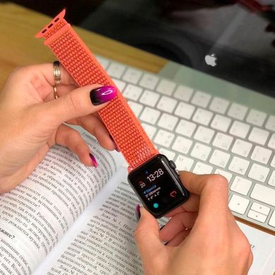 Ремешок Nylon для Apple watch 42mm/44mm/45mm/49mm Оранжевый / Orange