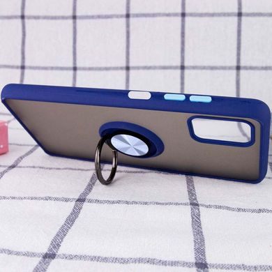 TPU+PC чохол Deen ColorEdgingRing for Magnet для ZTE Blade V20 Smart Синій