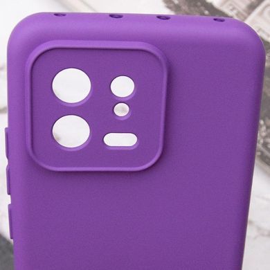 Чехол TPU GETMAN Liquid Silk Full Camera для Xiaomi 13 Фиолетовый / Purple